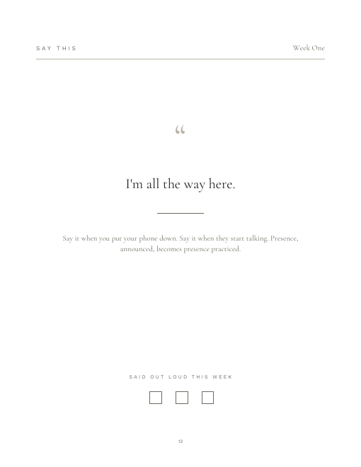 say this page from the beeing together workbook